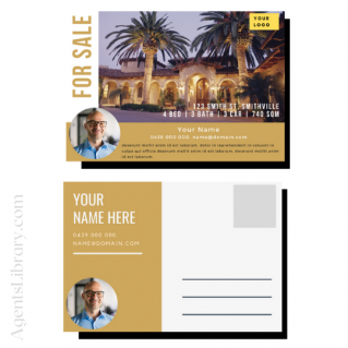For Sale / Sold / For Rent  “Postcard” Template #19