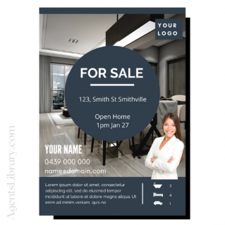 For Sale / Sold / For Rent  “A4 print & PDF” Template #13